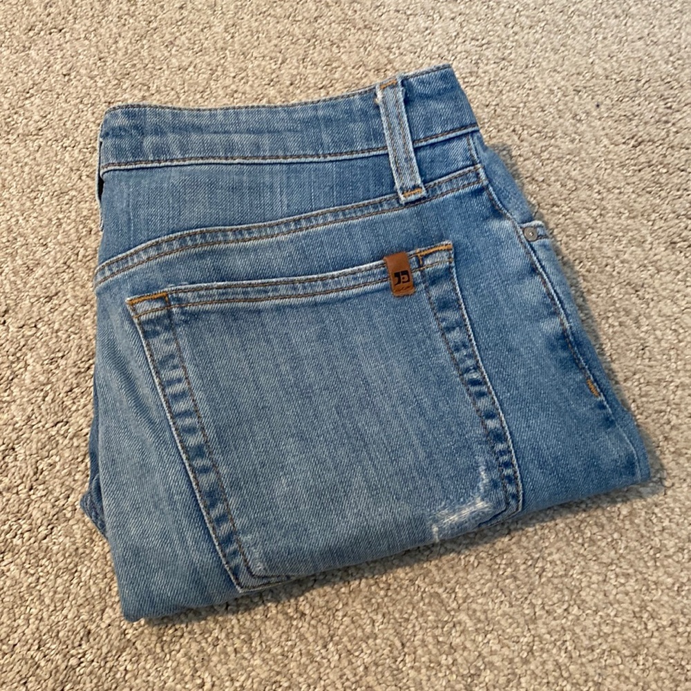 Joe’s High Rise Crop Distressed Jeans